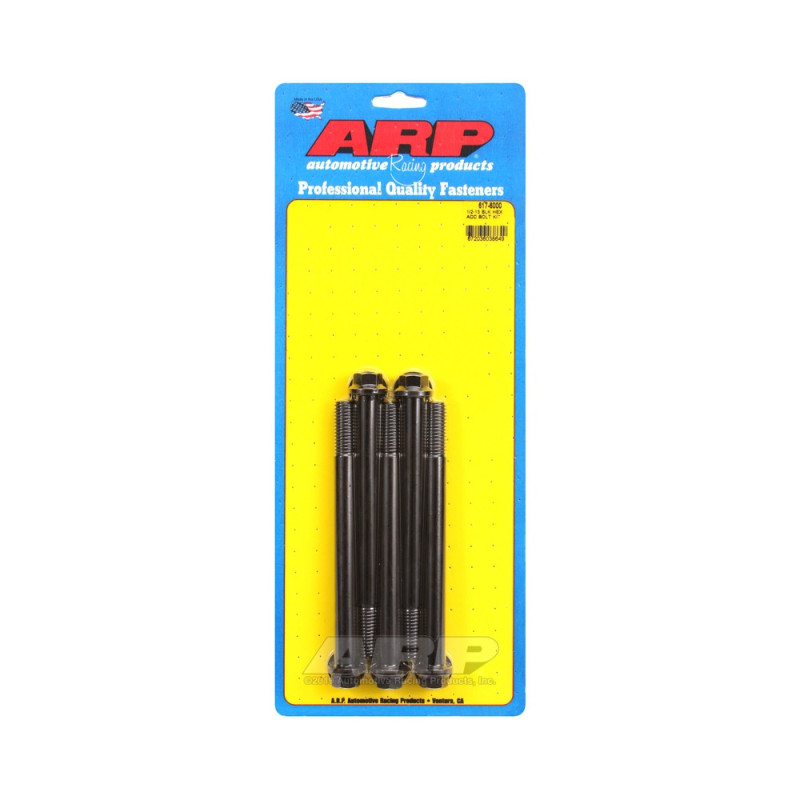 Set de șuruburi și piulițe universale ARP 1/2-13 – Șuruburi hexagonale cu finisaj negru oxidat, x5 - ARP-617-6000 - 617-6000 - 3666618191829